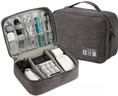 Produktbild von Kabel-Organizer Tasche – Elektronik Aufbewahrung für Kabel, Ladegeräte & Zubehör