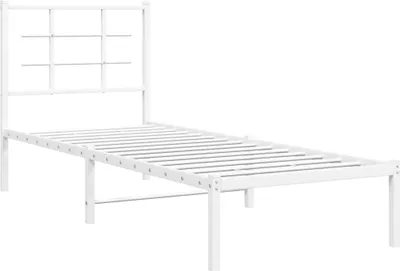Immagine prodotto di Giroletto con Testiera Metallo Bianco 80x200 cm