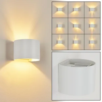 Produktbild von Vaccina »Vaccina« moderne Wandlampe aus Metall in Weiß