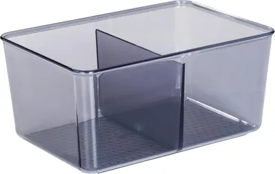 Zdjęcie produktu dla Wenko Badbox San Diego, 2 Aufteilungen Kunststoff sonstige Grau 22,3 x 15,3 x 10,5 cm 25763100