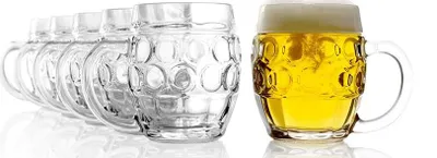 Imagen del producto de Stölzle Lausitz: Jarra para los ojos de Tübingen, jarra de cerveza con escudo / Juego de 6 jarras de cerveza de 500 ml con indicador de nivel / Jarra de cerveza resistente / Vasos de cerveza de vidrio de soda-calcio / Copa de cerveza apta para lavavajillas | EAN 9001518000965 | HAN 520 02 52
