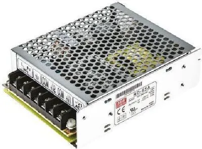 Obrázek produktu pro MEAN WELL RD-65A, 66 W, 88 - 264 V, 47 - 63 Hz, 2 A, 1,2 A, 14 ms
