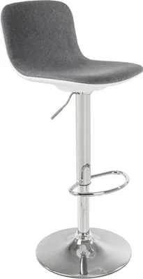 Produktbild von G21 G21 Lima Barhocker aus Stoff, grau G21-60023301