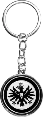 Produktbild von Eintracht Frankfurt Schlüsselanhänger „Logo" schwarz