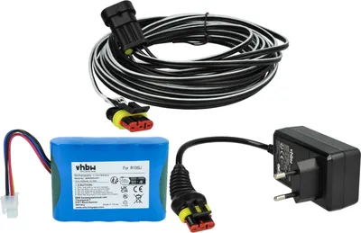 Produktbild von vhbw 1x Netzteil, 1x 3000 mAh Akku, 1x 10 m Niederspannungskabel Ersatz für Gardena 00057-98.251.01 für Rasenmäher
