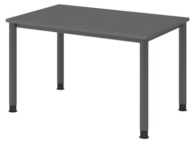 Produktbild von bümö Schreibtisch Serie-H - Größe: 120 x 80 cm, Nachbildung: Graphit, Gestell: Graphit