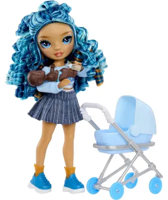 Zdjęcie produktu dla Rainbow High Junior High Jr. High Bestie Babysitters – Skyler Bradshaw (Blue), Lalka modowa, Damski, 4 lat(a), Chłopak, dziewczyna, 230 mm, Wielobarwny