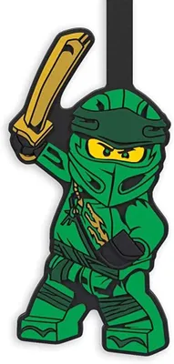 Produktbild von LEGO - Gepäckanhänger Bag Tag Bagtag Taschenanhänger Anhänger grün Ninjago