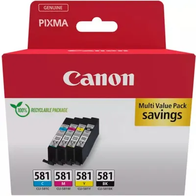 Obrázok produktu pre Canon 2103C007, Čierna, Azúrová, Purpurová, Žltá, 4 kusov, Viacnásobné balenie