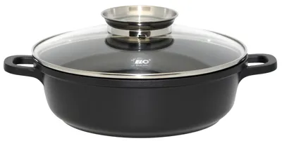 Produktbild von ELO Alucast Servierpfanne Aluguss antihaftbeschichtet Induktion Schwarz 24cm