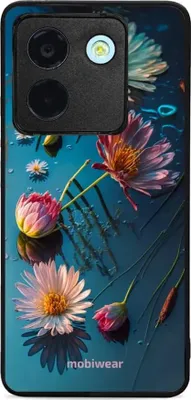 Immagine prodotto di Custodia per cellulare per Xiaomi Poco M7 Pro 5G, Mobiwear Glossy Case, Blue-Flowery