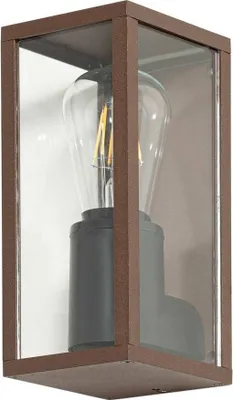 Produktbild von Lindby Außenwandleuchte Robigus, rostfarben, Aluminium