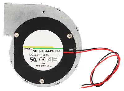 Produktbild von DC12V 2A Bürstenloser Kühlgebläseventilator 62,49 CFM Hochtemperaturbeständiger Zentrifugalventilator für Rechenzentren