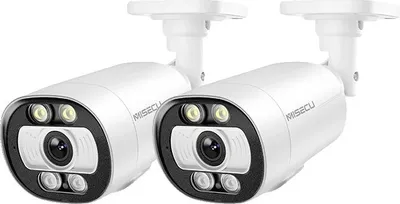 Obrázek produktu pro Venkovní IP kamera, AI detekce člověka, barevné noční vidění, 2 x 5MP POE kamera