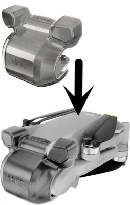 Obrázok produktu pre INF Mini 3 Gimbal Protector – Ochrana objektívu Prachotesný kryt pre DJI Mini 3 Drone – priehľadná čierna