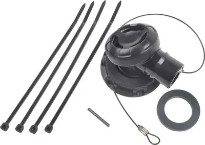Produktbild von Oms Krümmerbaugruppe Mit Überdruckventil >2015 Mit 16´´ Kabel Schwarz  Schwarz One Size