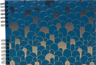 Produktbild von Exacompta Fotoalbum Spiralbindung 50 schwarze Seiten Bleu16296E