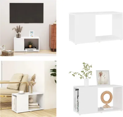 Produktbild von vidaXL TV Schrank Weiß 60x24x32 cm Holzwerkstoff - TV-Schrank - TV-Schränke - Fernsehtisch - Fernsehtische