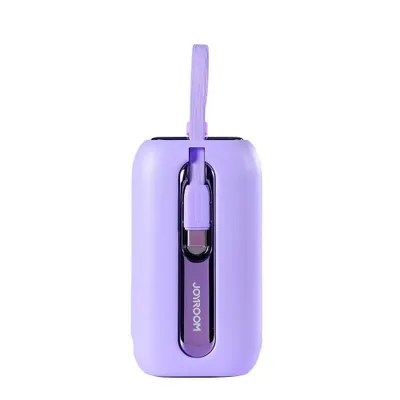 Obrázek produktu pro Joyroom Powerbanka 10000Mah Colorful Series 22,5W S 2 Vestavěnými Kabely Usb C A Lightning Fialová (Jr-L012)