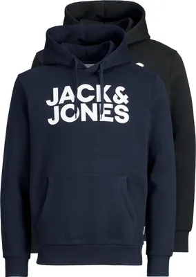 Produktbild von Jack & Jones Hoodie Corp Logo Kapuzensweatshirt Doppelpack