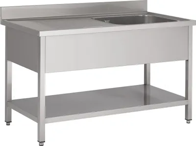 Produktbild von CHEFGASTRO 600 Spültisch Grundboden 1 Rechts 1200 BxTxH 1200x600x850mm