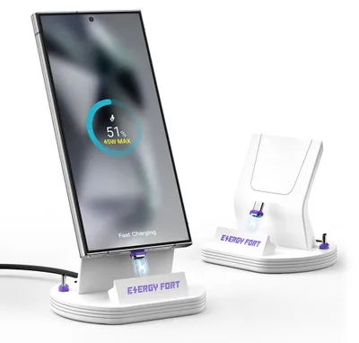Productafbeelding van Inductielader voor Samsung, draadloze opladerstandaard, compatibel met Samsung