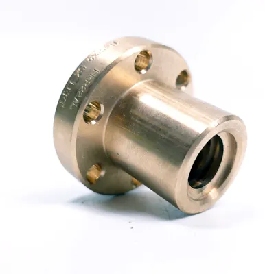 Produktbild von Trapezmutter Tr22X5, Links, Bronzefarben, Ffr – Ozd