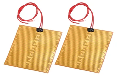 Productafbeelding van 2 stuks verwarmingsfolie, verwarmingsplaat, 25 W, 12 V, 100 mm x
