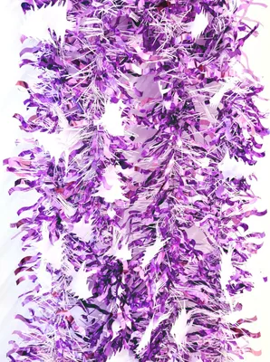 Produktbild von Lametta 5m Girlande Weihnachtsgirlande Christbaumschmuck Weihnachten Deko LMT8 Lila