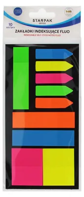 Produktbild von Registerkarten „Fluo Mix“ (10 x 20 Stück) von STARPAK 561878