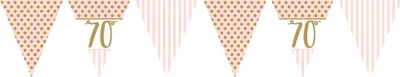 Produktbild von Lovely 70th Birthday Wimpelkette 3,7m