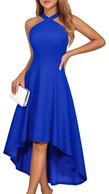 Produktbild von Elegantes Midikleid Cocktail Abend Anlass Navy M