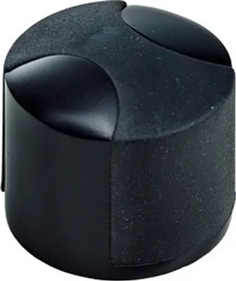 Produktbild von Türstopper Stahl schwarz Ø 34,5 x H 30 mm