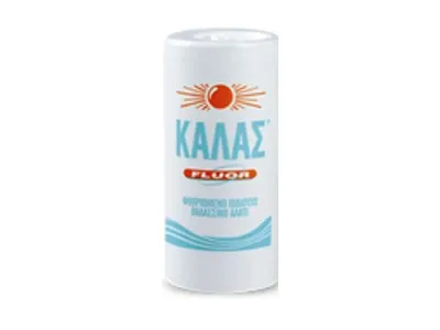 Productafbeelding van KALAS FLUOR: Fijne, gefluoreerde en gejodeerde zeezout, afkomstig uit Griekenland, 250 gram