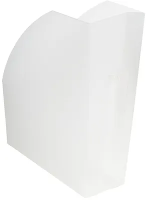 Produktbild von Exacompta Classic Stehsammler THE MAGAZINE Frostweiß transluzent Polypropylen A4