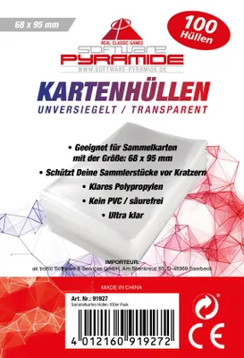 Produktbild von Software Pyramide Sammelkarten Hüllen 100er Pack