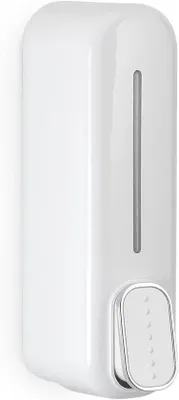Obrázek produktu pro Dávkovač dezinfekčního gelu na ruce, 350 ml, bílý, 22 x 6,3 x 9 cm, 0,205 kg, bez vrtání