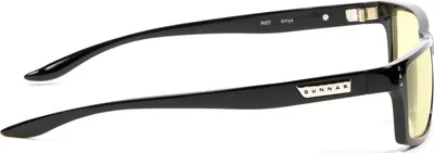 Zdjęcie produktu dla Gunnar Optiks Riot, Uni , Prostokąt, Moda, Czarny, Polimer nylonu, Bursztyn