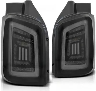 Produktbild von Voll LED Lightbar Rückleuchten passend für VW T5 / T5 GP 03- Schwarz Smoke (Heckklappe)