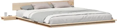 Produktbild von vidaXL Bettgestell Braun 200 x 200 cm Holz