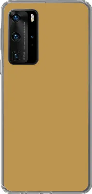 Produktbild von MuchoWow® Handyhülle Schutzhülle Hülle für Telefoonhoesje Huawei P40 Pro Ockergelb - Farbe - Herbst - Gelb - Fest - Farben Silikon Softcase Handy Hülle - Schutz