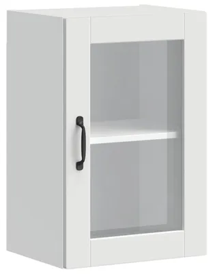 Produktbild von vidaXL Küchen-Hängeschrank mit Glastür Porto Weiß