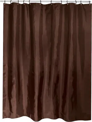 Produktbild von Famanu Duschvorhang braun 180 x 200 cm – wasserabweisend, antibakteriell
