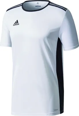 Image de Adidas Entrada 18 Maillot manches courtes homme - Blanc / Noir | Taille : L