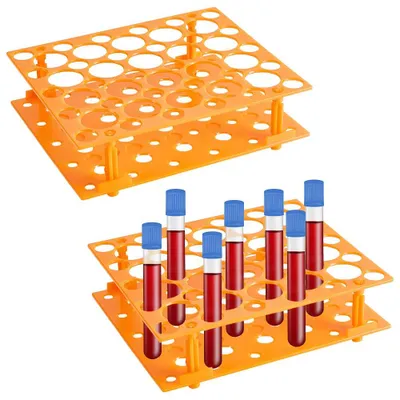 2er-Set Riesen-Reagenzglashalter aus Plastik, 20,8x17,2x6 cm