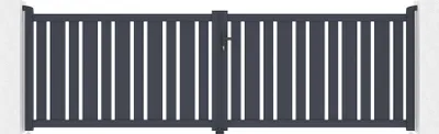 Produktbild von Doppelflügeltor aus Aluminium 4m VEYMONT H.120cm grau