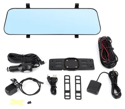 Produktbild von Auto-Dashcam-DVR mit 4G-Fahrtenaufzeichnung, H58, GPS-Navigation und Rückspiegel