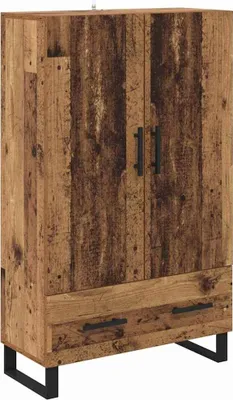 Zdjęcie produktu dla vidaXL Komoda wysoka z drewna postarzanego 69,5 x 30 x 115 cm z materiału drewnopochodnego