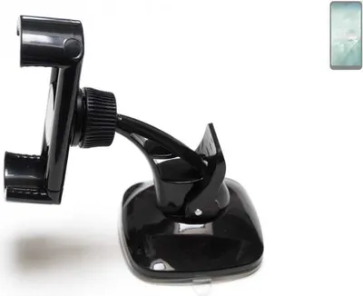 Produktbild von K-S-Trade kompakte Handy-Halterung Windschutzscheibe kompatibel mit Sharp Aquos Wish4 Armaturenbrett schwarz Autohalterung KFZ Halter