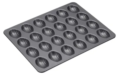Mini Madeleine-Backform, 24 Mulden, 27x21 cm, Antihaftbeschichtung